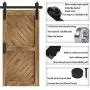 WINSOON 5-18FT Sliding Barn Wood Door Hardware Cabinet Closet Kit Antique Style for Double Doors Black Surface (7.5FT /90" 2 Doors Track Kit) WINSOON 5-18FT Sliding Barn Wood Door Hardware Cabinet Closet Kit Antique Style for Double Doors Black Surface (7.5FT /90" 2 Doors Track Kit)