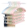 Ybriefbag Clothes Pants Hangers-Multi Layers Pant Slack Hangers Swing Arm Pants Hangers Closet Storage for Pants Jeans Scarf Hanging (Color : Green)