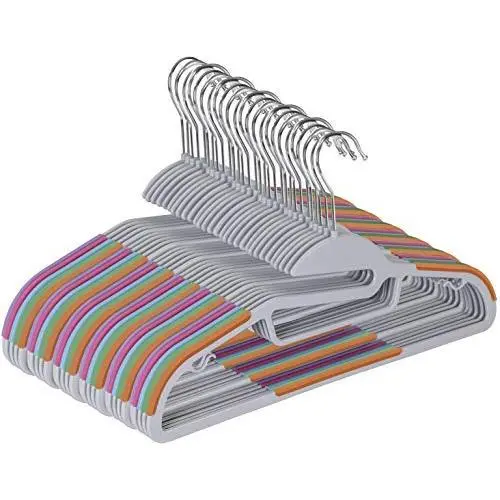 Utopia Home Premium Velvet Hangers Non-Slip Grey - Felt Hangers - Heavy Duty - Velvet Suit Clothes Hangers with Tie Bar (Multi, 30) Utopia Home Premium Velvet Hangers Non-Slip Grey - Felt Hangers - Heavy Duty - Velvet Suit Clothes Hangers with Tie Bar (Multi, 30)