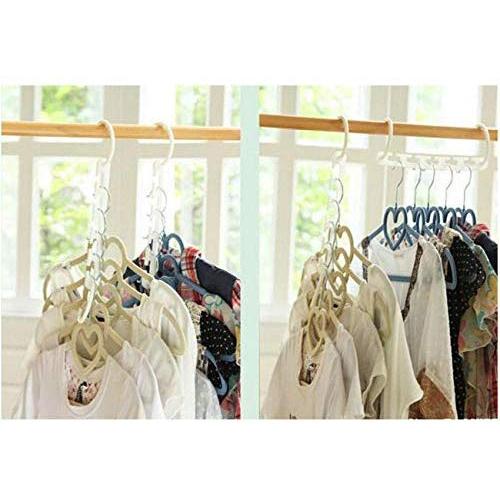 3D Space Saving Space Hanger 10pcs Clothes Hanger Hook