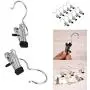 Auntwhale 20 Pcs Portable Laundry Hook Hanging Clothes Pins Stainless steel Travel Home clothing Boot Hanger Hold Clips Auntwhale 20 Pcs Portable Laundry Hook Hanging Clothes Pins Stainless steel Travel Home clothing Boot Hanger Hold Clips
