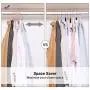 SONGMICS 50-Pack Clothing Hangers, Durable and Slim, Space Saving, Strong Heavy-Duty Plastic, Notched, Standard Tubular Hangers for Coats, Adults, 16.3 Inches Long, Light Pink UCRP03PK50 SONGMICS 50-Pack Clothing Hangers, Durable and Slim, Space Saving, Strong Heavy-Duty Plastic, Notched, Standard Tubular Hangers for Coats, Adults, 16.3 Inches Long, Light Pink UCRP03PK50