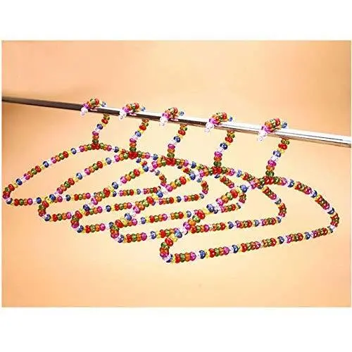 Adult Pearl Plastic Hanger Colorful Crystal Ball Beautiful Hangers for Clothes pegs Coat Suit Dress Hanger 5pcs
