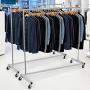 Bextsware Heavy Duty Clothing Rack, Industrial Grade Z-Base Garment Rack on Wheels with Brakes, Commercial Rolling Hanging Clothes Rack, 400LBS Load with 63" Extra Long Bar, Chrome Bextsware Heavy Duty Clothing Rack, Industrial Grade Z-Base Garment Rack on Wheels with Brakes, Commercial Rolling Hanging Clothes Rack, 400LBS Load with 63" Extra Long Bar, Chrome