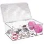 mDesign Plastic First Aid Kit Storage Boxes for Bathroom, Kitchen, Cabinet, Closet, Drawer - Organizes Medicine, Ointments, Adhesive Bandages, Dental, Diabetic Supplies, 8 Divided Sections - Clear mDesign Plastic First Aid Kit Storage Boxes for Bathroom, Kitchen, Cabinet, Closet, Drawer - Organizes Medicine, Ointments, Adhesive Bandages, Dental, Diabetic Supplies, 8 Divided Sections - Clear