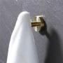 JOMAY Bathroom Towel Hooks for Hanging, Simple Robe Hooks Wall Hooks Heavy Duty, Door Holder Clothes Hanger Wall Mounted, Rustproof Brushed Gold SUS 304 Stainless Steel for Bath Kitchen Hotel