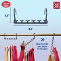 Wonder Hanger Max Improved, Pack of 6?Triples The Closet Space for Easy, Effortless, Wrinkle-Free Clothes, Comes Fully Assembled, Grey