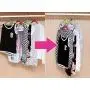 Hisght 20 Pcs Mini Flocking Clothes Hanger Hooks Space-Saving Cascading Hanger Hooks Hanger Connector Closet Organizer (Grey)