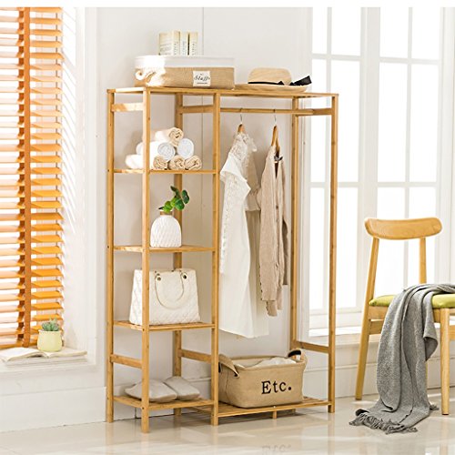 Wall CR Coat Racks Coat Rack Floor Bedroom Drying Racks Bamboo Simple Solid Wood Living Room Clothes Rack Hangers