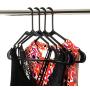 50pc Black Tubular Clothes Hanger Sets ? Space Saving - Perfect for Dresses and Blouses - Work Great for Shirts, T-Shirts and Scarves