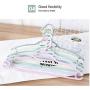 10pcs Multi-Functional Cloth Hanger Solid Plastic Non-Slip Cloth Rack for Home Closet Organizer Shirt Coat Drying Rack Hanger Random Color