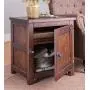 Portland Ice Boxes Wooden Side Table, 22 L x 18 W x 23.5 H - Walnut Finish Portland Ice Boxes Wooden Side Table, 22 L x 18 W x 23.5 H - Walnut Finish