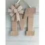 Front Door Décor-Shabby Chic Burlap Monogram Front Door Décor-Shabby Chic Burlap Monogram