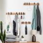 w-boll Nordic Fashion Style Bedroom Furniture Coat Rack Clothes Hanger Hooks Living Room Closet Wooden Hat Racks Coat Hanger Wall Hook,Wood 6 Hooks,China