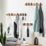 w-boll Nordic Fashion Style Bedroom Furniture Coat Rack Clothes Hanger Hooks Living Room Closet Wooden Hat Racks Coat Hanger Wall Hook,Wood 6 Hooks,China
