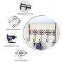 obmwang Over The Door 5 Hook Rack - Decorative Organizer Hooks for Clothes, Coat, Hat, Belt, Towels - Stylish Over Door Hanger for Home or Office Use L x W x H, 15 x 2 x 9 Inch