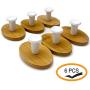 HOOKS Adhesive Hooks Wall Hooks 6 Pcs Hoks Heavy Duty Bamboo hook (Color DIY) Decorative 3M Stick Wall Hooks Clothes Hangers for Office Home Kitchen Coats Hats Keys Bags hooks