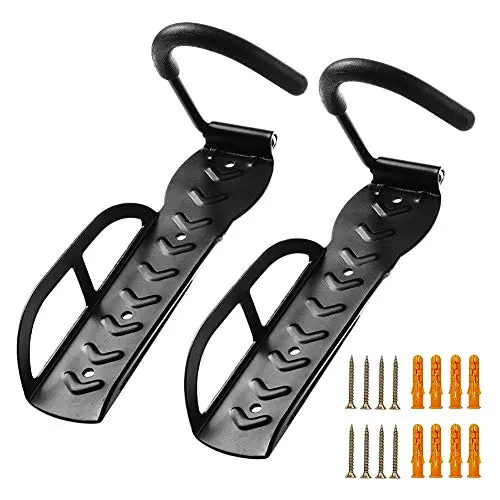 HOMEE Bike Hanger, Heavy Duty Bicycle Wall Hook Mount Holder for Garage/Shed, Vertical Bike Rack Indoor Storage System with Screw