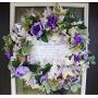Purple Welcome Home New Baby Deco Mesh Front Door Wreath, Nursery Decor, Bedroom Decoration, Announcement, Hospital, Shower, Newborn, Hanger