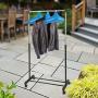 SUNSHINEMALL Inflatable Hanger Travel X 5, Portable Folding Clothes Drying Rack, Lightweight Easy-On Clothes Hangers for Home Car Camping Indoor Outdoor (Blue)