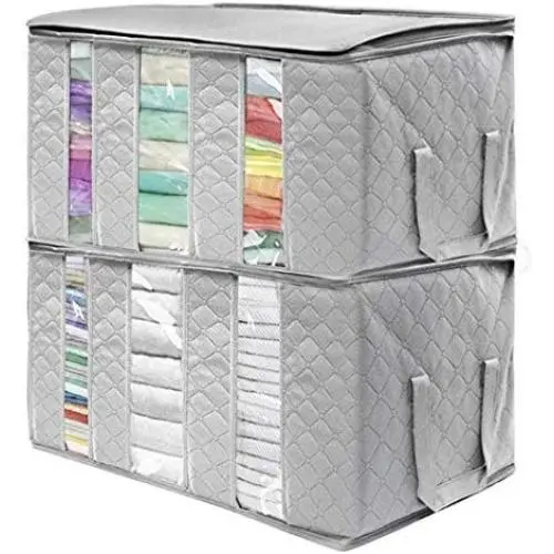 Todens Non-Woven Clothes Blanket Storage Boxes Organizer Pouch Wardrobe Organizer Bag 1PC Todens Non-Woven Clothes Blanket Storage Boxes Organizer Pouch Wardrobe Organizer Bag 1PC