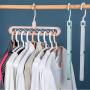 HJYPYJ Magic Hanger,Rotate Multifunction Magical Hangers,Tasteless PP Hanger,Space-Saving Organizer Hangers, Vertical Suspension/Gray / 30x18cm