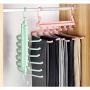 HJYPYJ Magic Hanger,Multifunction Telescopic Folding Hangers,Layered Storage Removable Hook Pants Rack Hanger,Space-Saving Organizer Hangers, Strong Bearing Capacity/Gray / 2 pcs