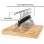 SONGMICS Pants Hangers, 12 Pack Solid Wood Anti-Slip Felt 360° Rotatable Hook Trouser Clamp Hanger, Natural UCRW007-12 SONGMICS Pants Hangers, 12 Pack Solid Wood Anti-Slip Felt 360° Rotatable Hook Trouser Clamp Hanger, Natural UCRW007-12
