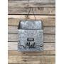 MAIL ORGANIZER WALL BUCKET Tin with Hanger *Reclaimed Rustic Distressed Metal Farmhouse Home Office Decor *Letter Bill Mailbox Magazine Post Card Envelope Paper Holder *Storage Bin *SM, MED, or LG