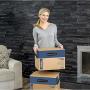 Bankers Boxes SmoothMove Prime Moving Boxes, Tape-Free, FastFold Easy Assembly, Handles, Reusable, Large, 24 x 18 x 18 Inches