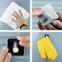 EZONTEQ Towel Hooks Bathroom Adhesive Hook Hanger, Hook Bathroom Organizer for Towel Bath Robe Coat Loofah Bathrobe, Towel Hooks with Adhesive 3M Plug and Play, Heavy Duty Utility Hook - 4pack