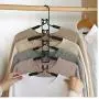 2pcs Random Color Anti Slip Wardrobe Organizer Trouser Multi Layers Coat Hanging Clothes Hangers Multifunctional Space Saving Storage Racks Hook 2pcs Random Color Anti Slip Wardrobe Organizer Trouser Multi Layers Coat Hanging Clothes Hangers Multifunctional Space Saving Storage Racks Hook