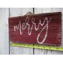 Vintage look MERRY new calligraphy Christmas Chalk Couture style old time font jute hanger antique style primitive style. weathered wood sign Vintage look MERRY new calligraphy Christmas Chalk Couture style old time font jute hanger antique style primitive style. weathered wood sign