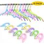 Travel Hangers for Cruise 10 PCS Foldable Hangers with 20 Clips 1 Pack Clothesline Portable Clothes Hangers Non-Slip Lightweight for Home Travelling Hiking Camping Home-use Pants Suitcase