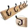 Wood Wall Hangers/Wall Hats Hats/Wall Hats/Bedroom Hangers/Door Hangers/Clothes Hooks/Multiple Wall Hook Hooks/(35.6-74) 7.5cm