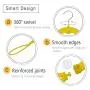 VISMOORE Portable Suit Hanger for Business Travel Luxury Design with Reinforce Rotatable Hanger Wings Free Swivel to Different Shoulder Widths, Space Saving Clothes Hangers (Yellow, Classic) VISMOORE Portable Suit Hanger for Business Travel Luxury Design with Reinforce Rotatable Hanger Wings Free Swivel to Different Shoulder Widths, Space Saving Clothes Hangers (Yellow, Classic)