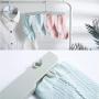 JDWNF 4 Pack Folding Travel Hangers with Stocking Clips Foldable Plastic Clothes Hangers for Travelling Trip Hotel Drying Laundry Pants Coats - Non-Slip Travel Hangers