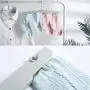 JDWNF 4 Pack Folding Travel Hangers with Stocking Clips Foldable Plastic Clothes Hangers for Travelling Trip Hotel Drying Laundry Pants Coats - Non-Slip Travel Hangers