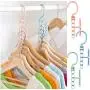10PC Random Color Multi Function Clothes Hangers Saving Space Closet Organizer Magic Rack Holder Decoration 10PC Random Color Multi Function Clothes Hangers Saving Space Closet Organizer Magic Rack Holder Decoration