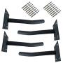 Wheel Hangers Set - Wall Mount Tire Rack Alternative - Space Saving Wheel Storage for Garage Shed, 4 Pack