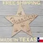 July 4th Patriotic Americana Red,White & Blue Unfinished Wood Crafts Cutouts Sign Kit Door Hanger Wreath