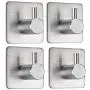 FOTYRIG Adhesive Hooks Heavy Duty Wall Hooks Hangers Non-Slip Waterproof Stainless Steel Stick on Hooks for Hanging Dog Leash, Umbrellas, Scarves,Towels, Robes, Bags, Coats, Keys -4 Packs FOTYRIG Adhesive Hooks Heavy Duty Wall Hooks Hangers Non-Slip Waterproof Stainless Steel Stick on Hooks for Hanging Dog Leash, Umbrellas, Scarves,Towels, Robes, Bags, Coats, Keys -4 Packs