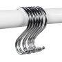 S Hooks 3'' Heavy-Duty Stainless Steel Kitchen Hooks for Hanging Pans Pots Bags Towels Clothing (12 Pack)