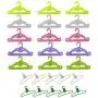 JUSTDOLIFE 25PCS Doll Cloth Hanger Creative Cute Doll Accessories Doll Outfit Hanger for Christmas