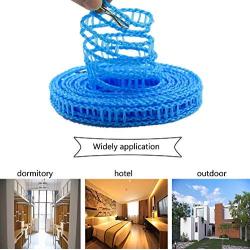 LiXiongBao 3 Pack Clothesline Clothes Drying Rope Portable Travel Clothesline Adjustable for Indoor Outdoor Laundry Clothesline,Perfect Windproof Clothes Line,Hanger for Camping Travel & Home