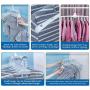 Volwco Magic Hangers, Closet Space Saving Collapsible Clothes Hanger, Multifunctional Portable Foldable Organizer Drying Rack with 360 Degree Swivel Hook for Adult Kids Shirt/Sweater/Socks/Trousers