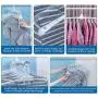 Volwco Magic Hangers, Closet Space Saving Collapsible Clothes Hanger, Multifunctional Portable Foldable Organizer Drying Rack with 360 Degree Swivel Hook for Adult Kids Shirt/Sweater/Socks/Trousers