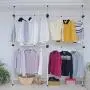 Generic me Clos US hes Hangers Garment Rack rs She Adjustable Home Closet hes Han Organizers Clothes Home Close Hangers Shelves stable