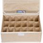 Zaki Boxes Drawer Organizer Set with Lids | Closet Organizers | Underwear Storage Boxes | for Socks, Bras, Scarves, Lingerie, Belts, More | Use Under Bed, for Travel & Luggage (Tan, 3pc Variety Pack) Zaki Boxes Drawer Organizer Set with Lids | Closet Organizers | Underwear Storage Boxes | for Socks, Bras, Scarves, Lingerie, Belts, More | Use Under Bed, for Travel & Luggage (Tan, 3pc Variety Pack)