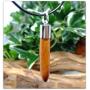Bullet design Pendant Necklace Handcrafted in English Yew wood with Platinum plated hanger Bullet design Pendant Necklace Handcrafted in English Yew wood with Platinum plated hanger